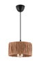Opviq Lámpara de Techo Viola Metal y Rafia Natural 55 cm